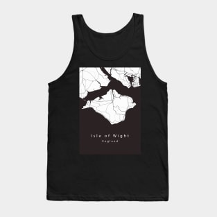 Isle of Wight England Island Map Tank Top